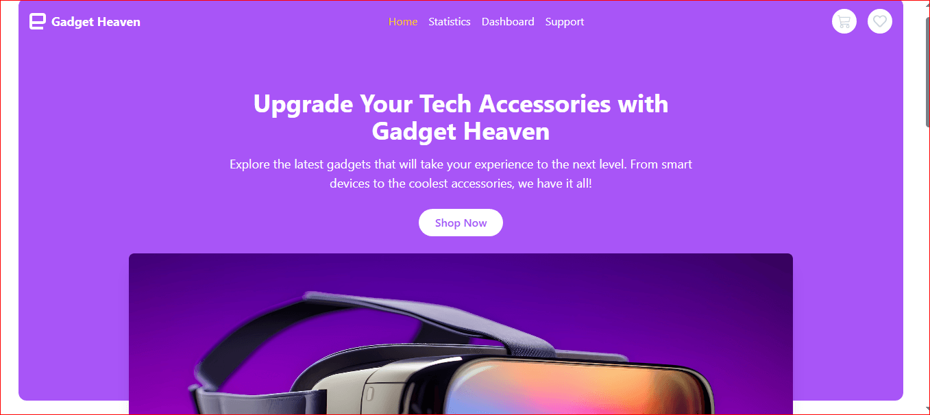Gadget Heaven Tech Hub Screenshot