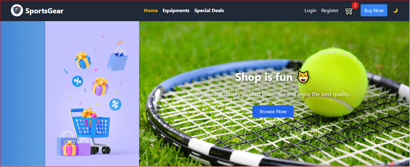 SportsGear Screenshot