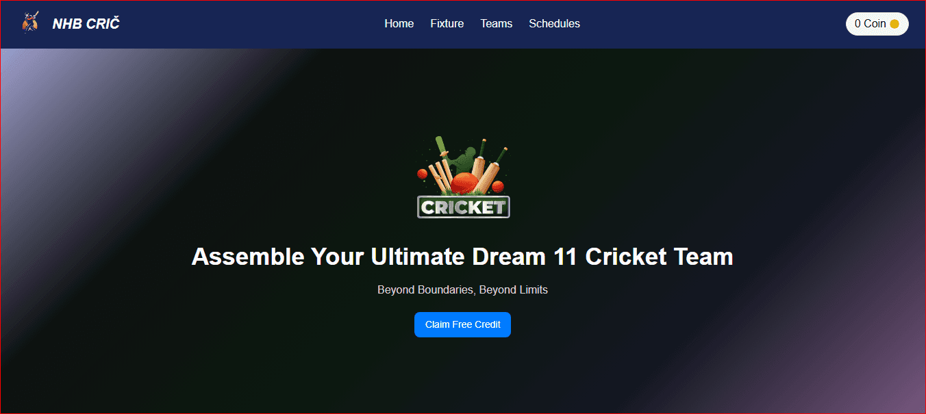 NHB Dream 11 Screenshot